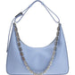 Small Moon Cut Out Bag In Leather - Lavender