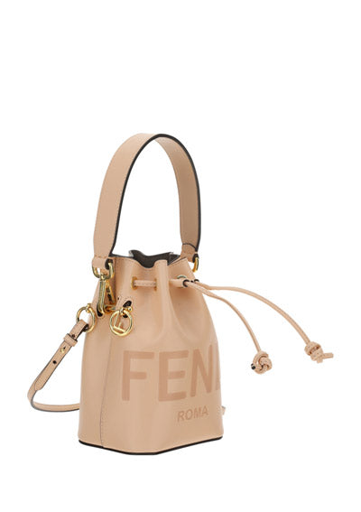 Mon Tresor Leather Mini Bag - Beige.