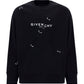 Oversized Sweatshirt With Metal Details - Black