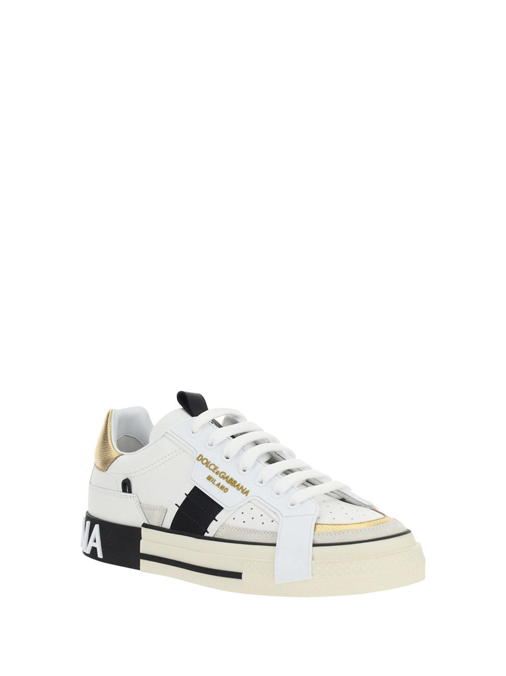Calfskin 2.Zero Custom Sneakers - White/Black/Gold