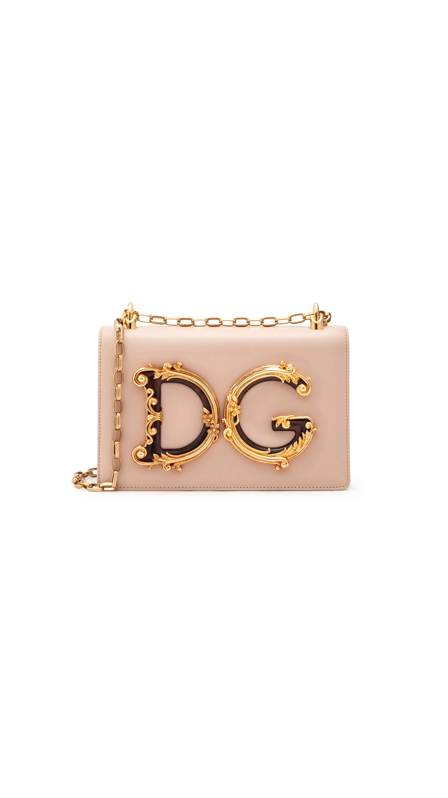 Nappa leather DG Girls bag - Pale Pink