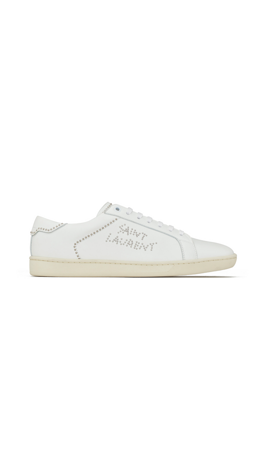 SL/08 Low-top Sneakers in Smooth Leather - Blanc Optic
