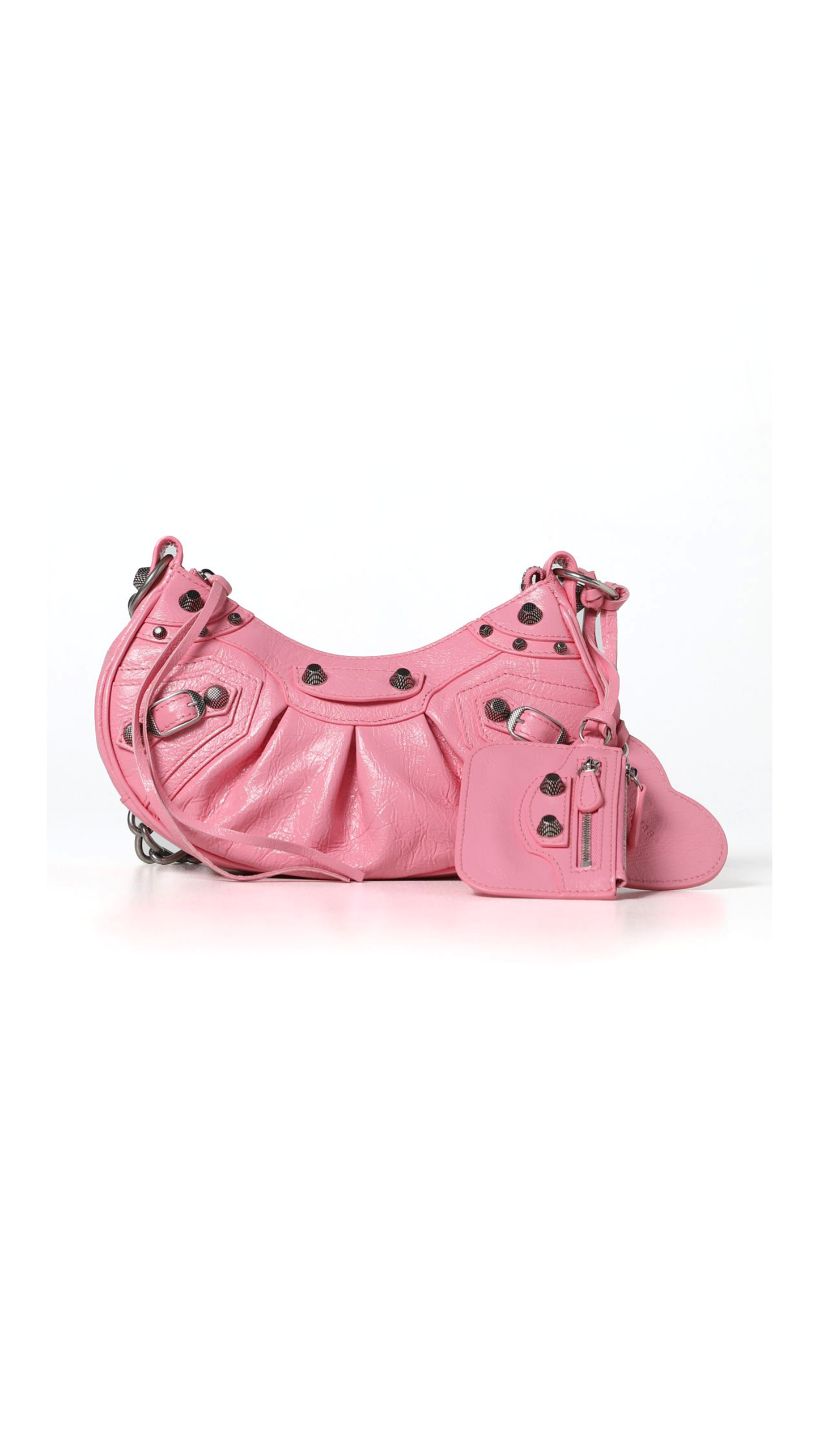 Le Cagole XS Shoulder Bag with Chain  - Pink