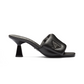 Soft Padded Nappa Sandals - Black