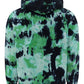 Tie & Dye Hoodie - Black / Green