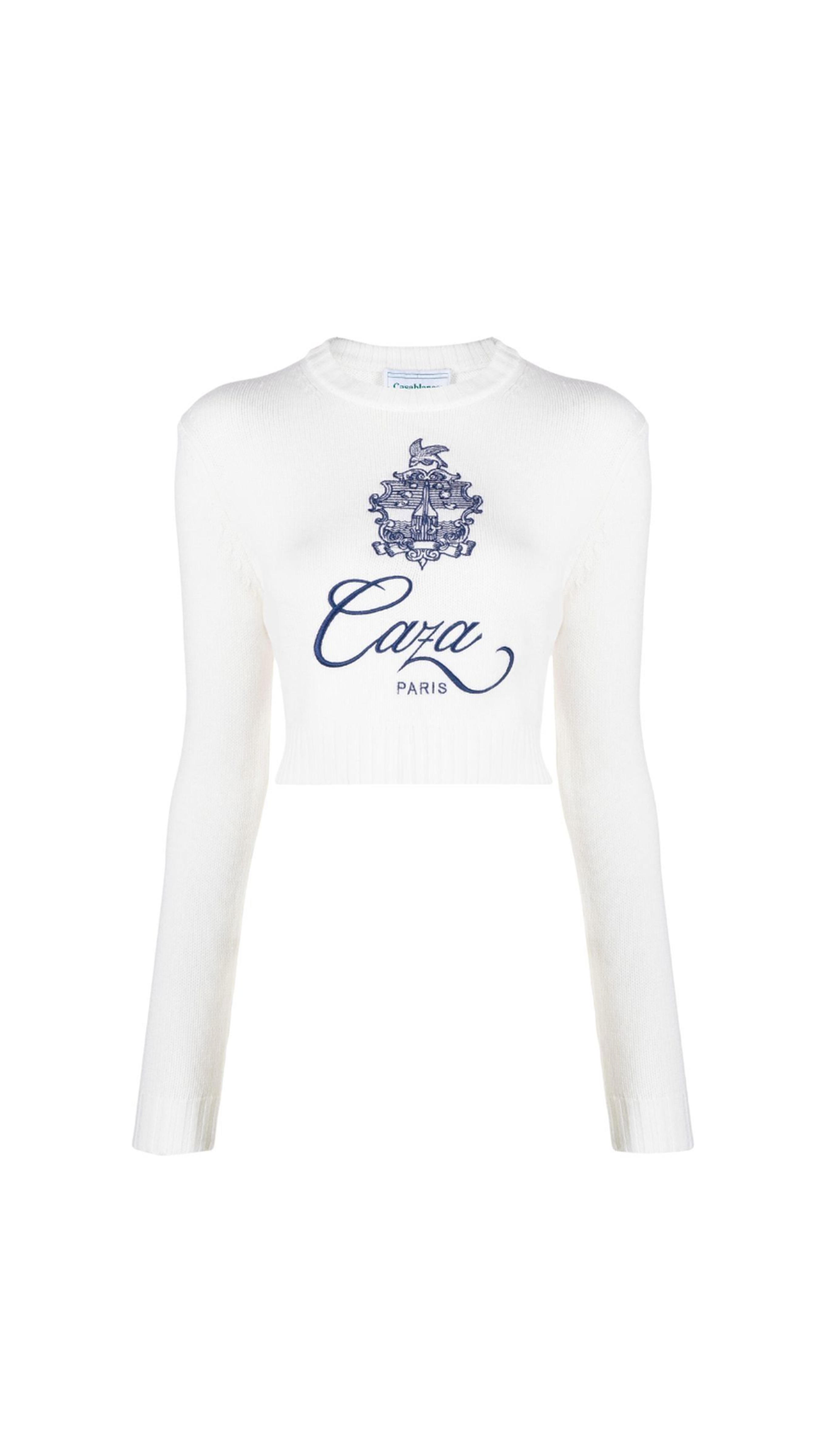 Embleme De Caza Crew Neck Jumper - Off White