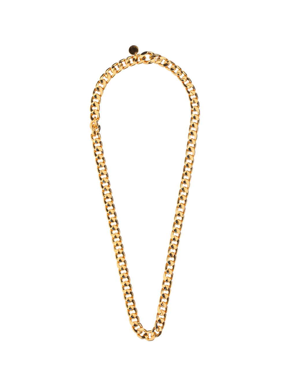 Gold Brass Simple Chain Necklace