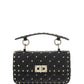 Small Rockstud Spike Nappa Leather Bag - Black