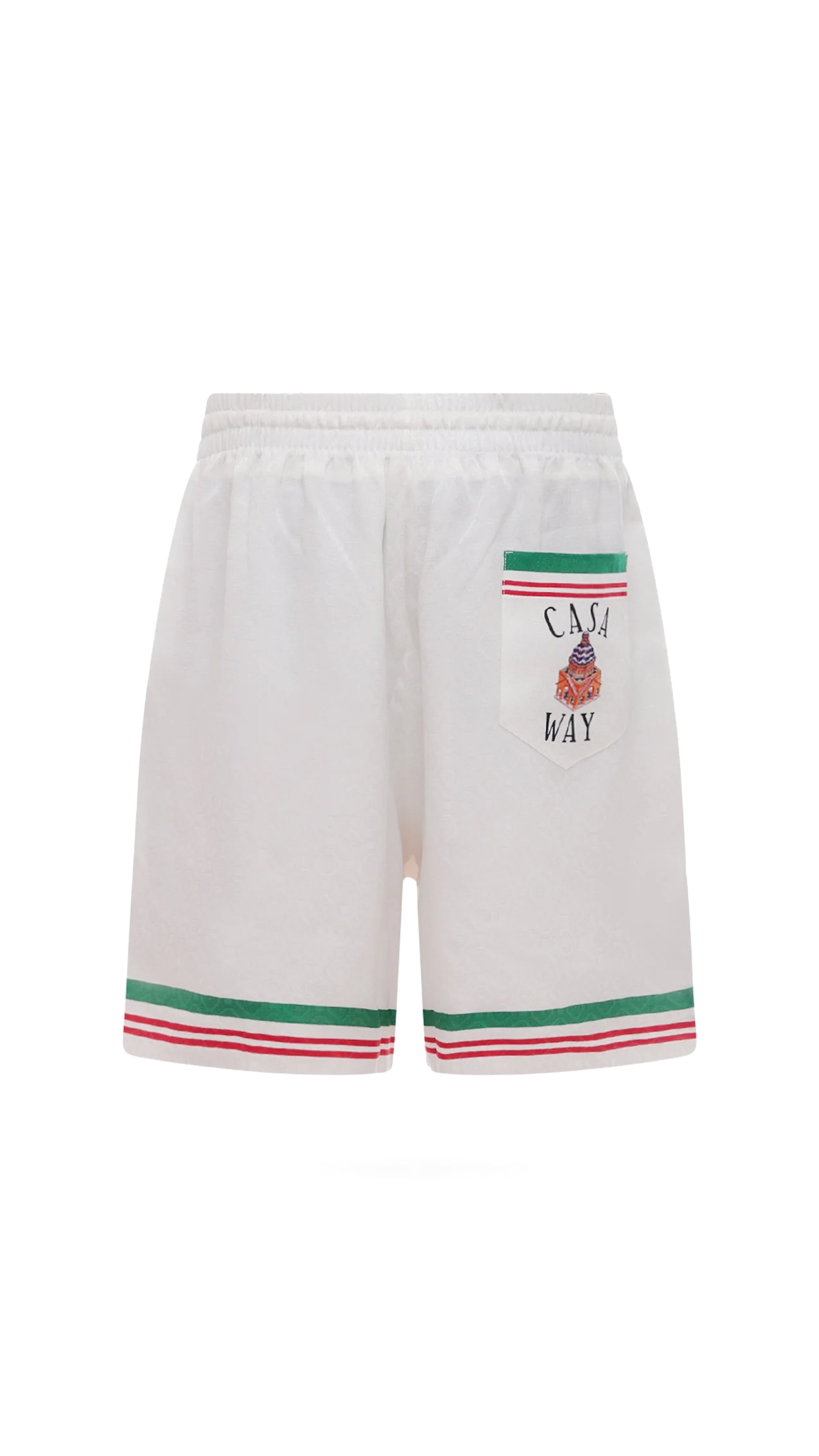 Casa Way Silk Shorts - White