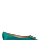 Hangisi Flat Ballerinas - Emerald Green
