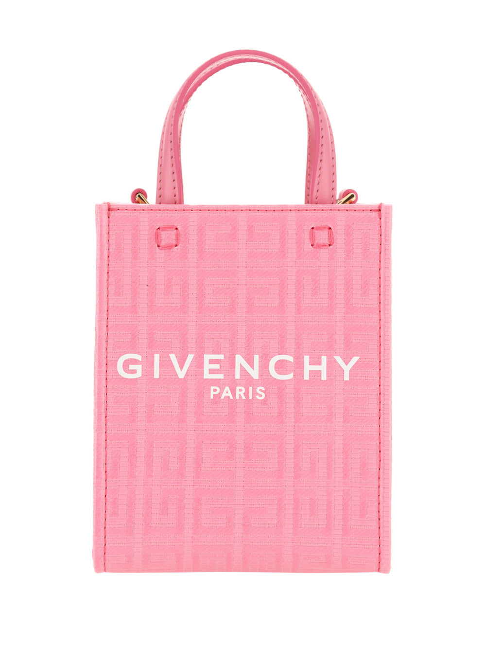 Mini G-Tote Shopping Bag in 4G Coated Canvas - Pink