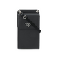 Saffiano Leather Smartphone Case - Black