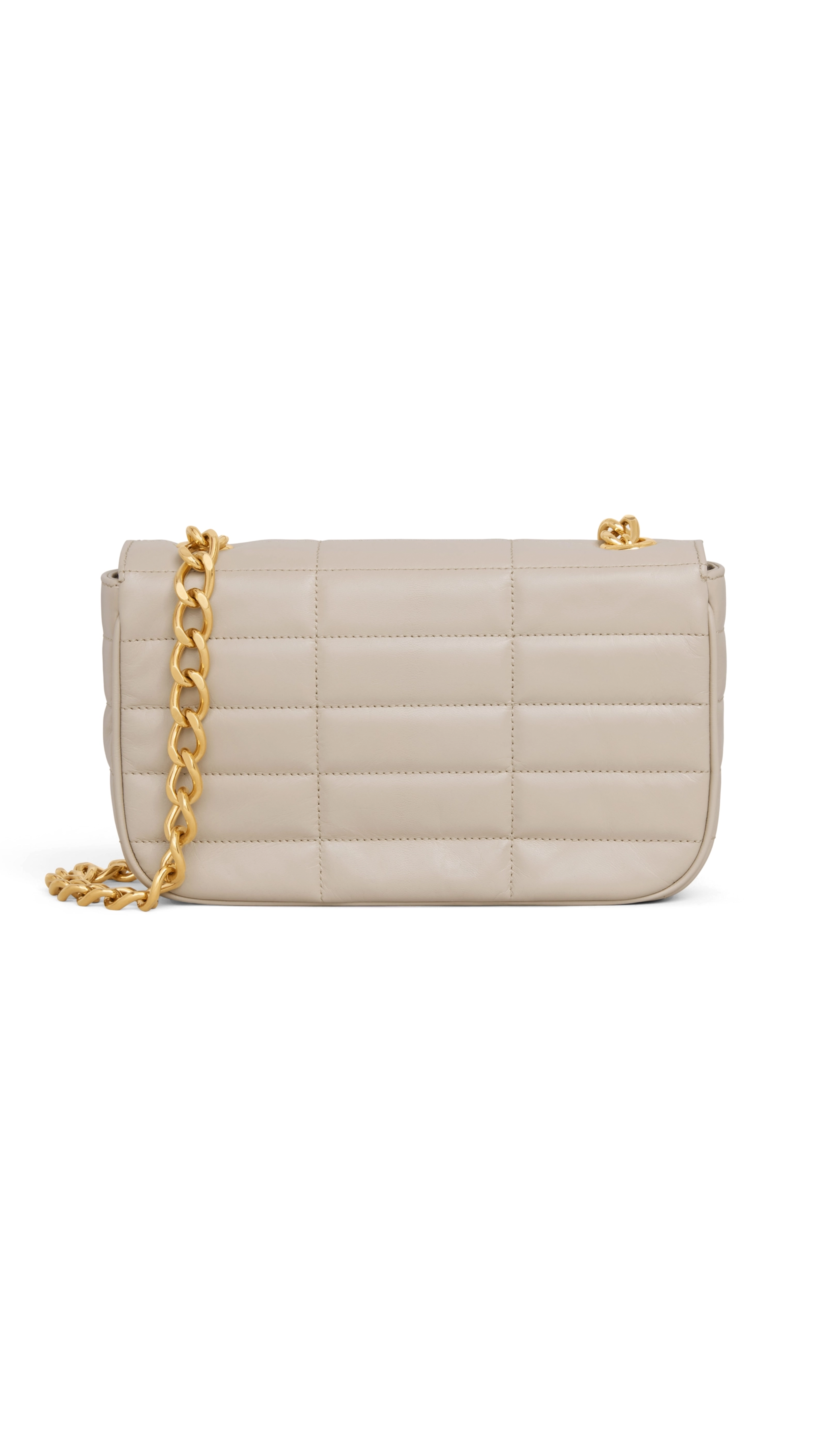 Chain Shoulder Bag Mattelassé Monochrome in Quilted Goatskin - Trench