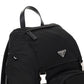 Re-Nylon and Saffiano Leather Backpack - Black