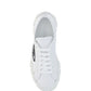 Double Wheel Nylon Gabardine Sneakers - White