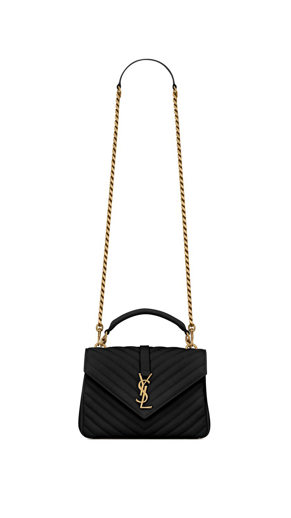 Collège Medium Chain Bag in Quilted Leather