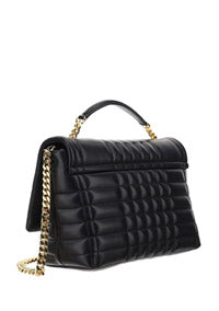 Small Quilted Lambskin Lola Satchel - Black