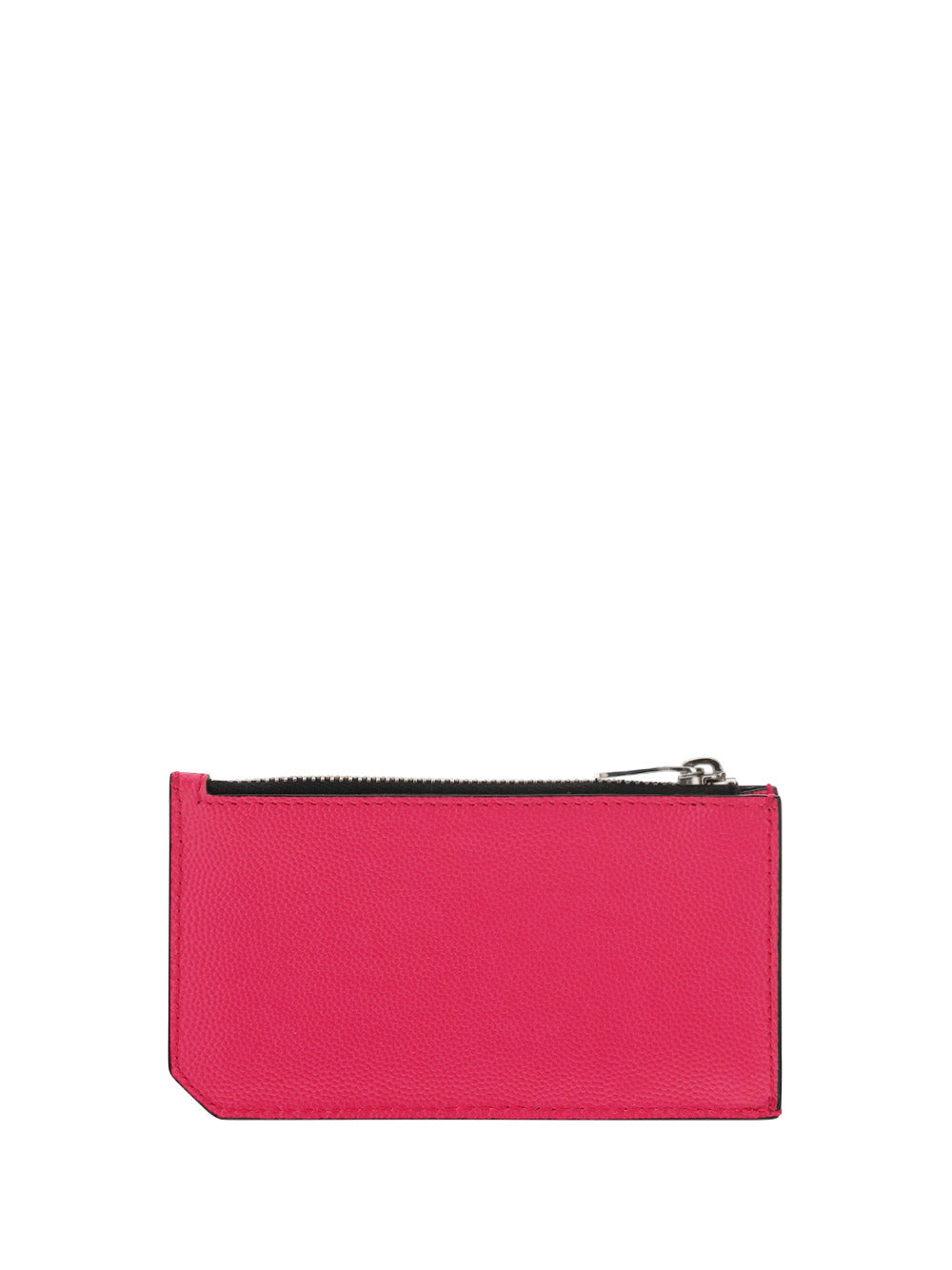 Fragments Zipped Card Case In Grain De Poudre-Embossed Leather - Pink
