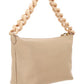 Miu Spirit Madras Leather Bag - Beige