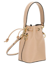 Mon Tresor Leather Mini Bag - Beige.