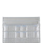 Quilted Leather Lola Card Case - Silver