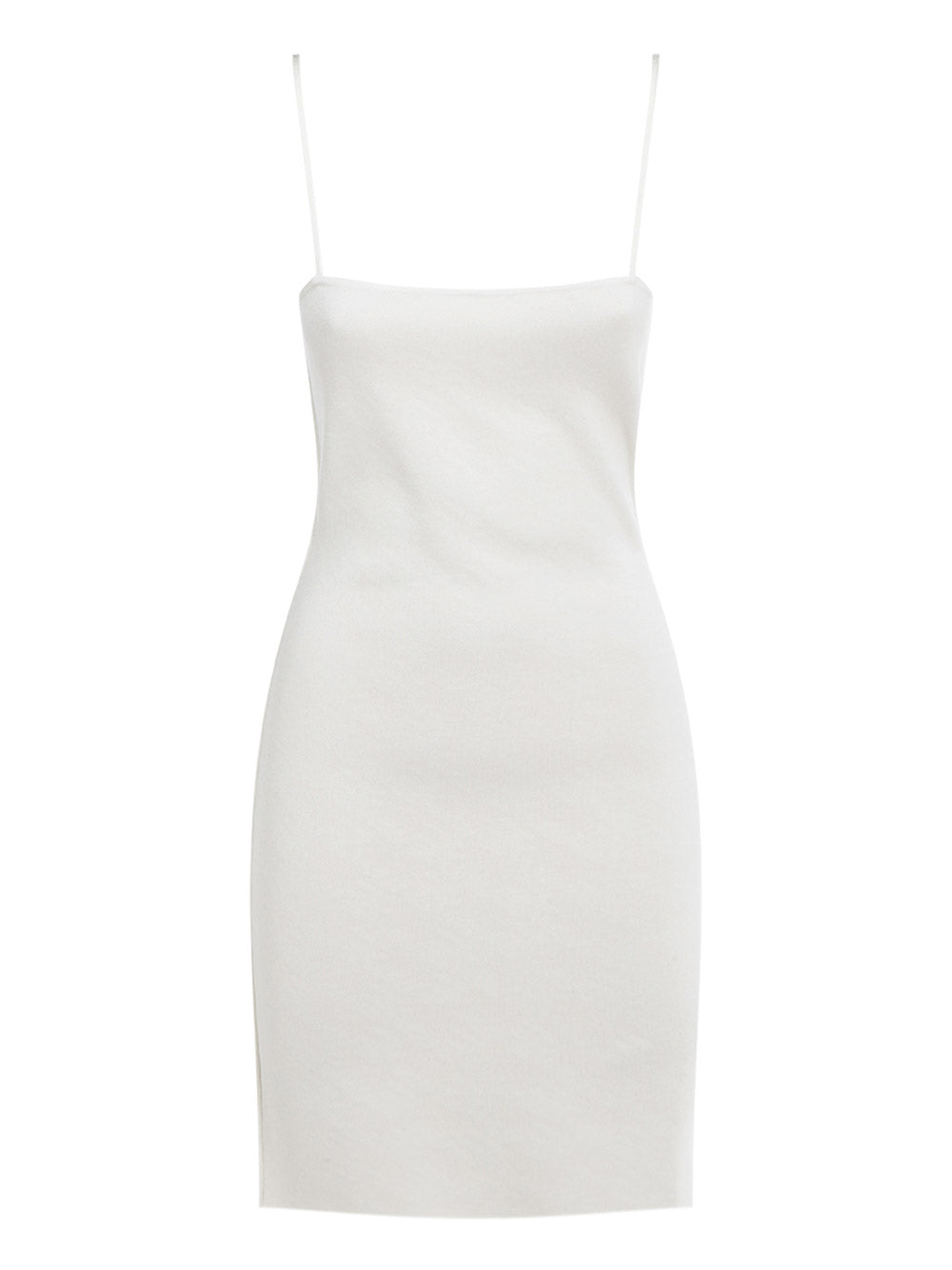 Reversible FF Cutout Knitted Mini Dress - White