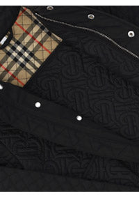 Monogram Quilted Panel Jacket - Black