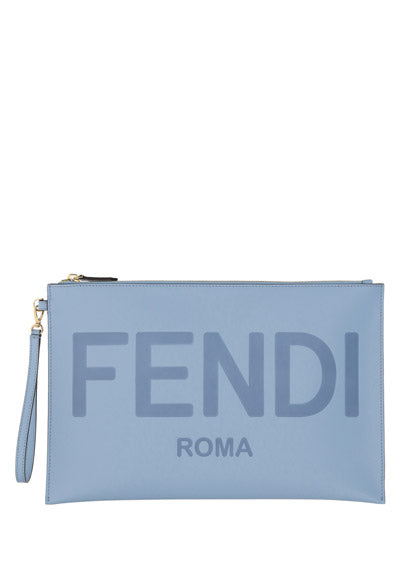 Large Flat Pouch - Light Blue