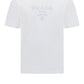 Cotton Embroidered  T-Shirt - White