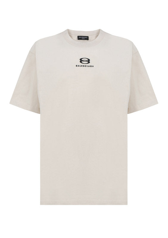 Oversized Logo T-Shirt - Ecru