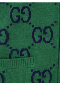 GG Knit Cardigan - Green / Blue