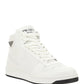 Leather High-Top Sneakers - White