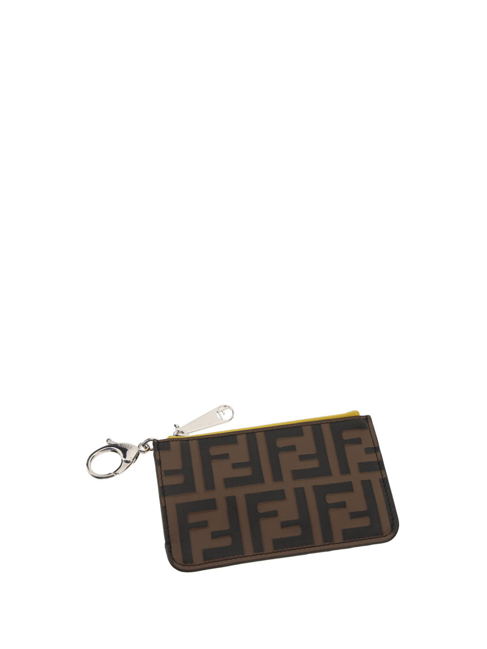 Key Case Pouch - Brown / Yellow