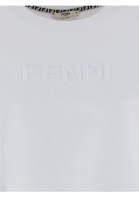 Logo Cropped Sweatshirt - White