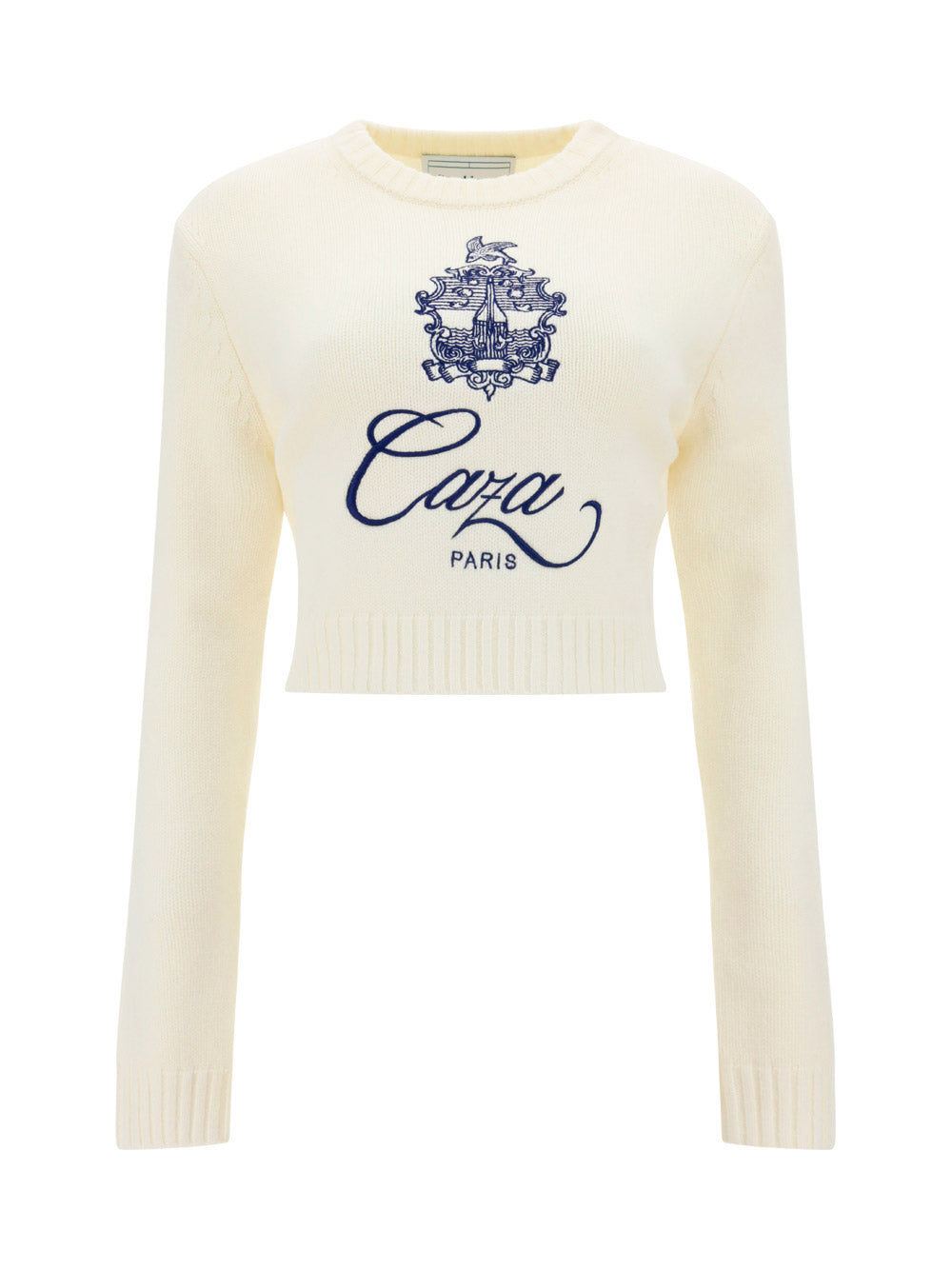 Embleme De Caza Crew Neck Jumper - Off White