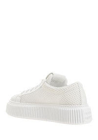 Mesh Flatform Sneakers - White