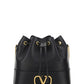 VLogo Small Bucket Bag - Black