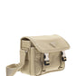 Re-Nylon and Saffiano Leather Shoulder Bag - Beige
