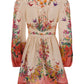 Tropicana Floral Print Mini Dress - Multi