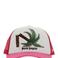 Broken Palm Trucker Hat - Pink / White
