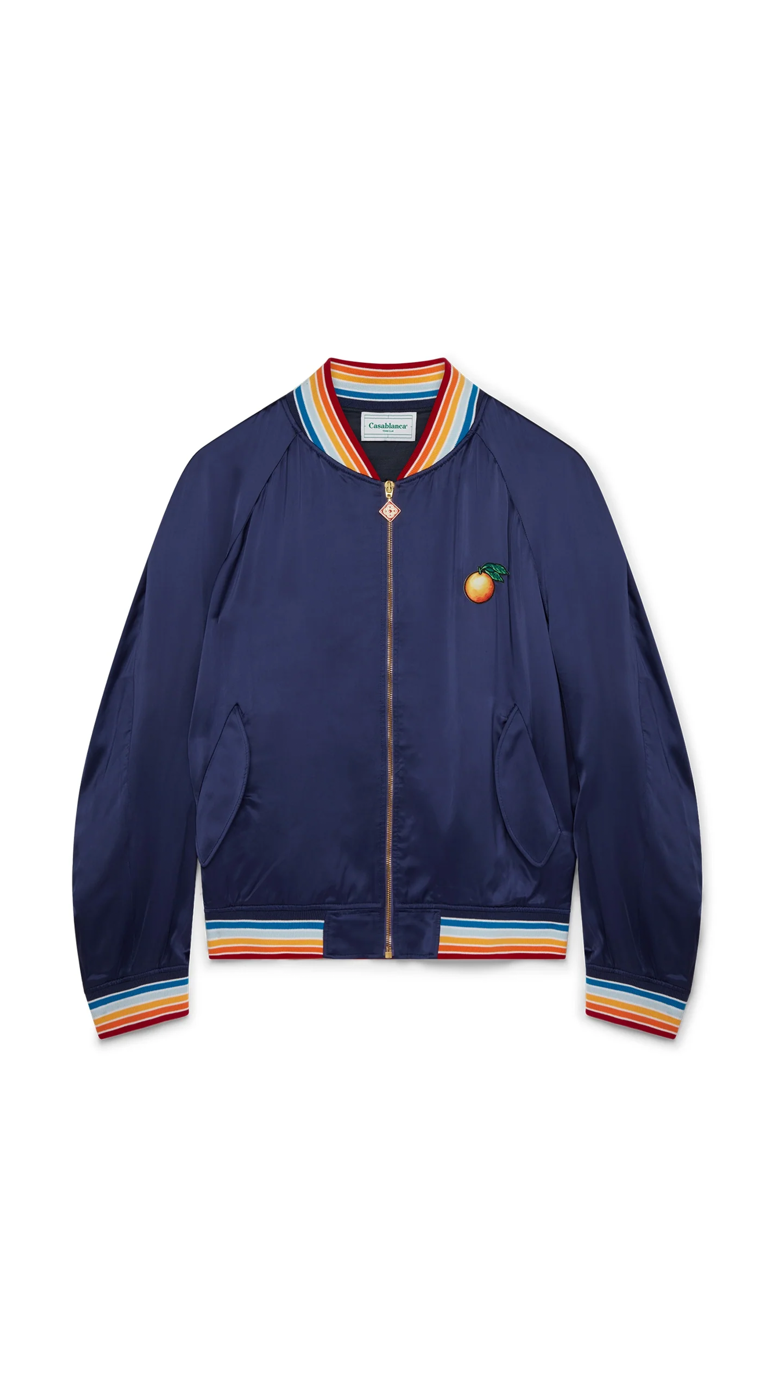 Casa Talisman Silk Souvenir Jacket - Navy/Multi