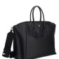 Small Antigona Sport Bag In Leather - Black