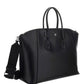 Small Antigona Sport Bag In Leather - Black