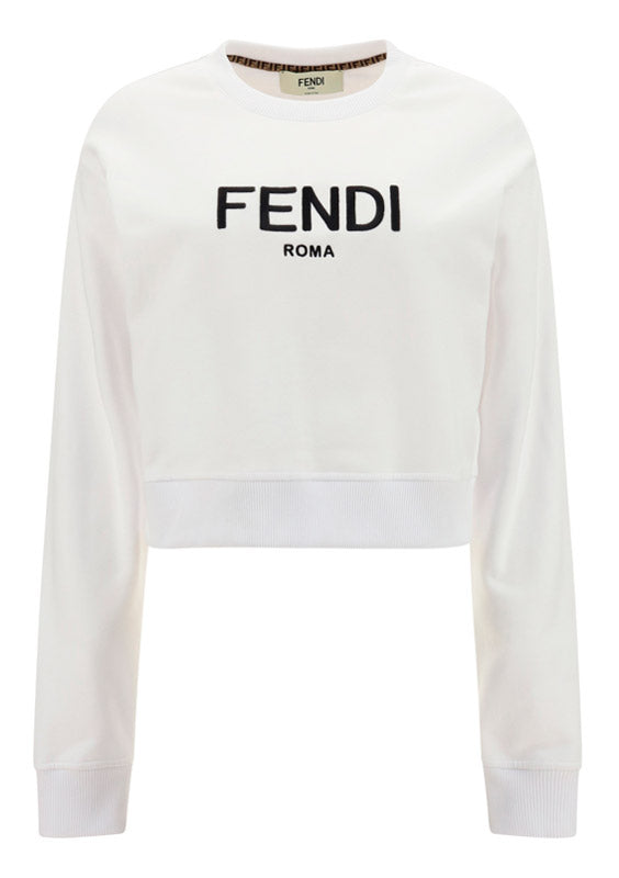 Logo Jersey Sweatshirt - White