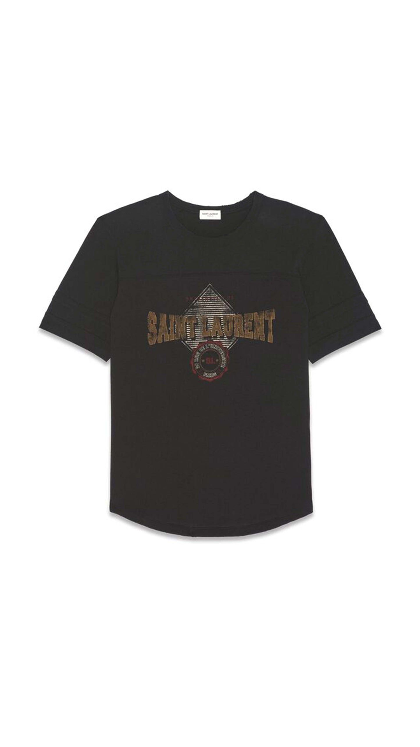 "University of Saint Laurent" T-shirt - Faded Black