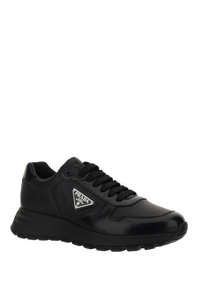 Prax 01 Sneakers in Nylon & Leather - Black