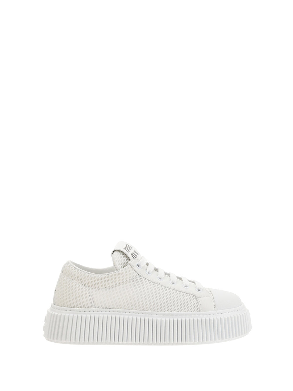 Mesh Flatform Sneakers - White