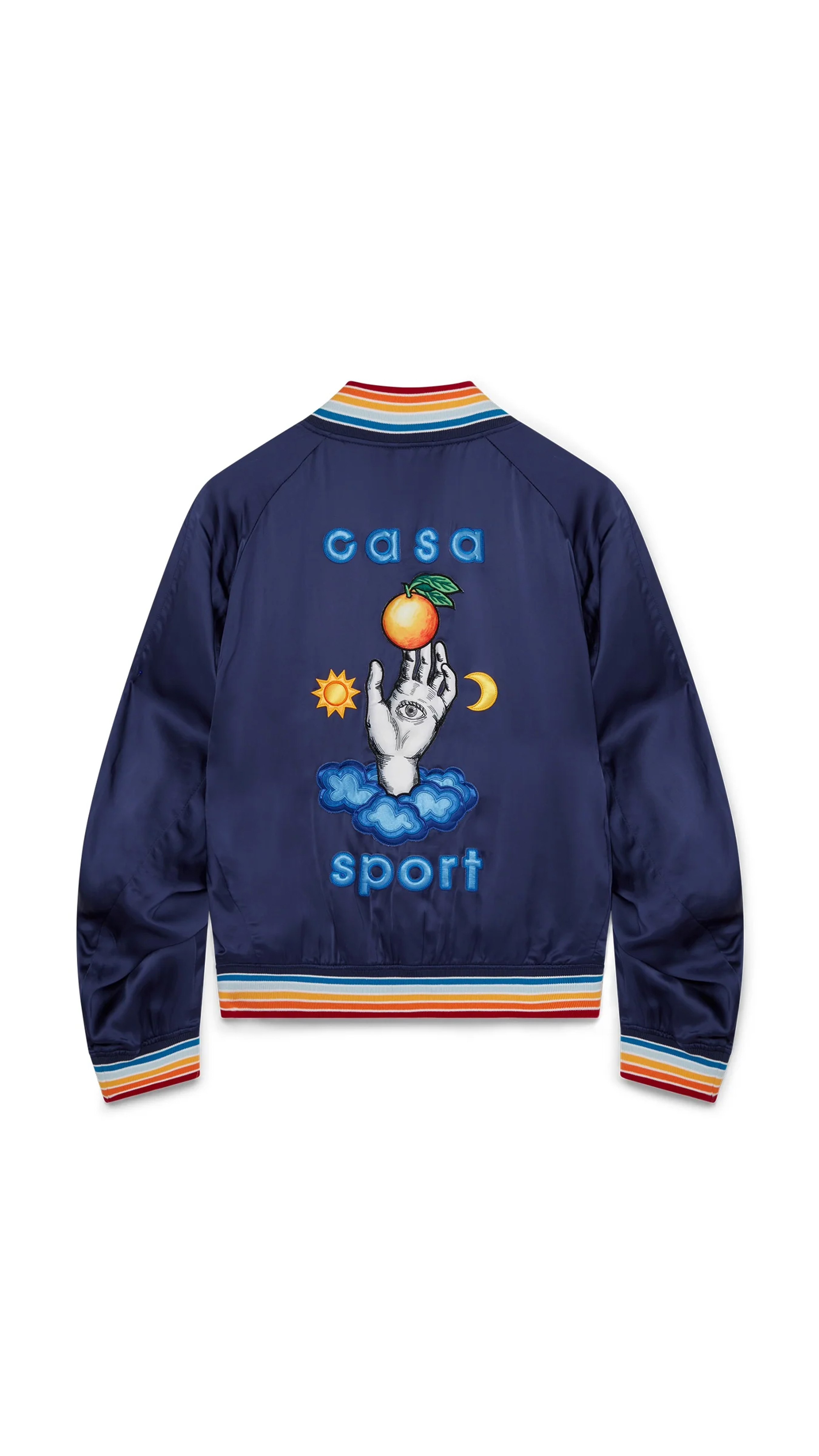 Casa Talisman Silk Souvenir Jacket - Navy/Multi