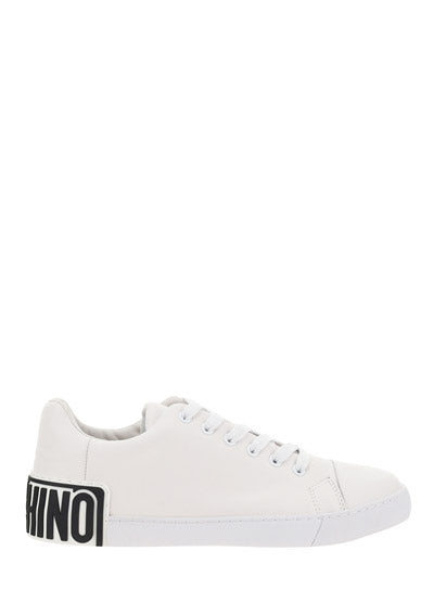 Logo-Print Sole Sneakers - White