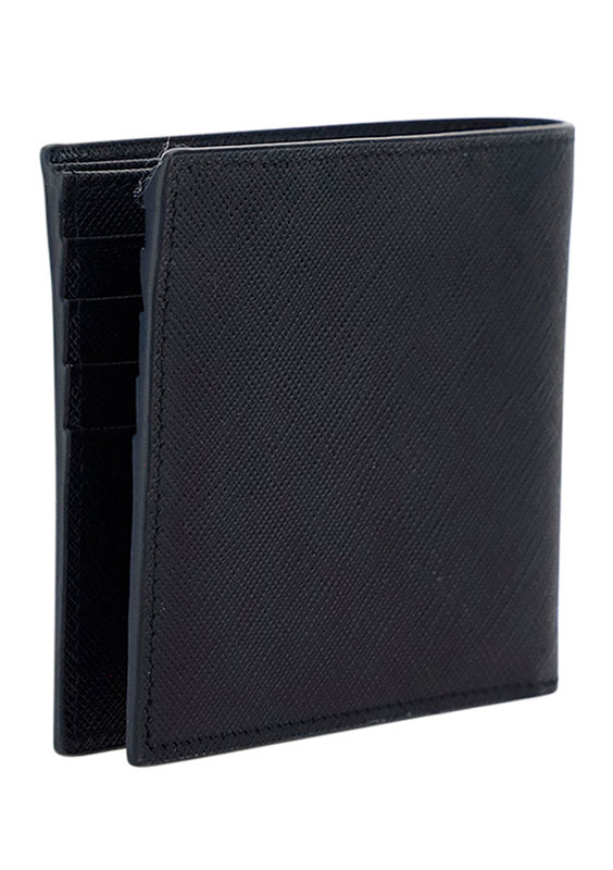 Saffiano Leather Wallet - Black.